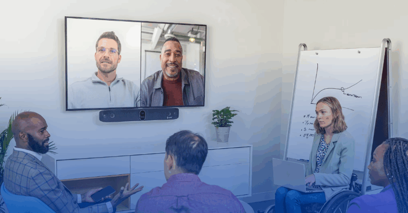 Videoconferência com IA: mais presença, clareza e foco em qualquer lugar